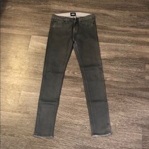 Never worn Hudson low rise coated jeans